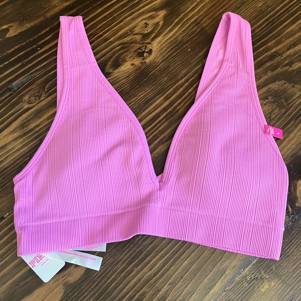 Victoria’s Secret Pink Ribbed Women's Bralette NWT size L